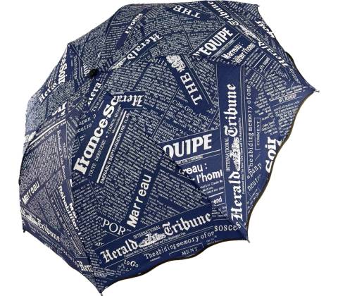 Noviny deštník tm.modrý