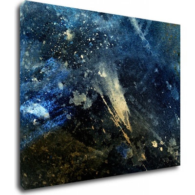 Impresi Obraz Abstrakt modrý se zlatým detailem - 90 x 70 cm