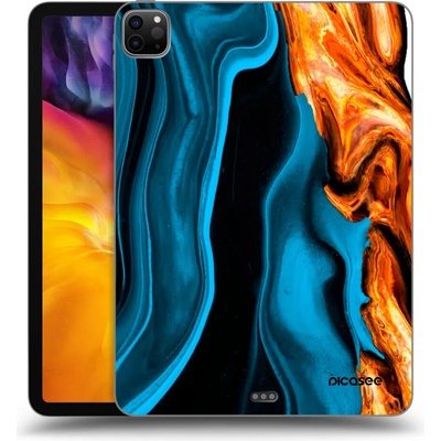 Picasee silikónový čierny obal Apple iPad 11 2022 M2 4.generace Gold blue