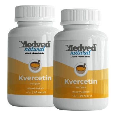 Medveď Natural 2 x Kvercetín komplex 60 kapsúl