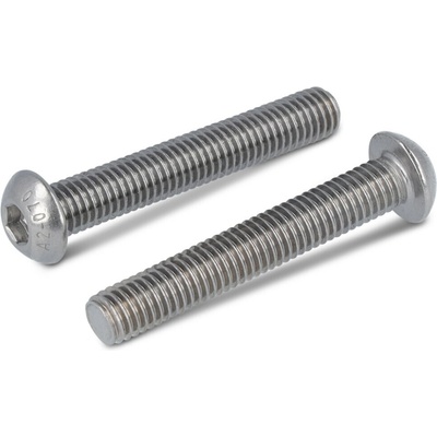 INOX ISO 7380-1 šrouby s půlkulatou hlavou a vnitřním 6-hr, celý závit, nerez A2 Varianta: ISO 7380-1 šroub půlkulatá hlava na imbus, celozávit, nerez A2 M6X55/55 – Hledejceny.cz