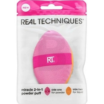 Real Techniques Miracle Side One houbička na pudr + Side Two houbička na tekutý make-up