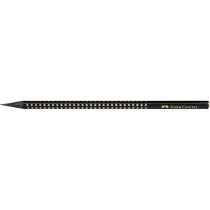 Faber-Castell Sparkle Midnight B триъгълен черен/златист графитен молив FC118278 (FC118278)