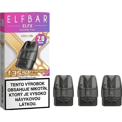 ELFBAR ELFX POD 2.0 Cartridge 0.6 ohm 3ks