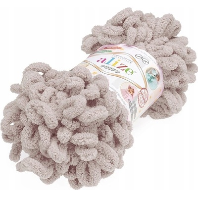 Příze Alize Puffy - 599 krémová - 9m/100g 100% mikropolyester
