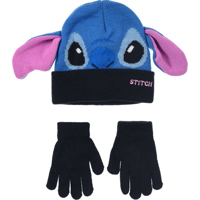 Čepice a rukavice LILO A STITCH SC HY 40076 modrá