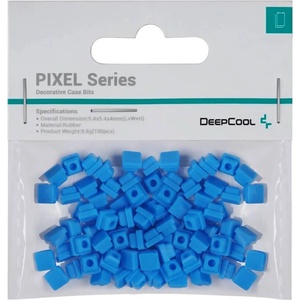Deepcool Силоконови пиксели DeepCool PIXEL, 5.4 x 5.4 x 4 мм, 100 броя, кутии с пиксел дизайн, сини (R-PIXEL-BU100-G-1)