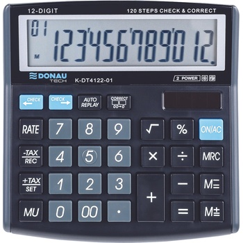 Image 1 of DONAU Наст. калкулатор Donau Tech 4122, 12 разр. , черен (30671-А)