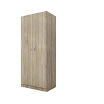 Bogdan Furniture I Двукрилен гардероб Мебели Богдан Модел 1007, Сонома тъмна