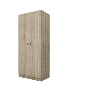 Bogdan Furniture I Двукрилен гардероб Мебели Богдан Модел 1007, Сонома тъмна