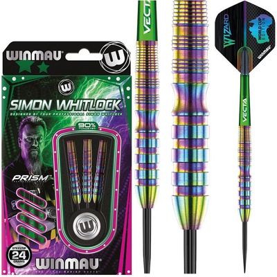 Winmau steel Simon Whitlock World Cup Rainbow SE 24g, 90% wolfram