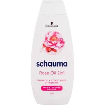 Schwarzkopf Schauma Rose Oil 2in1 400 ml шампоан и балсам за повече блясък и лесно разплитане за жени