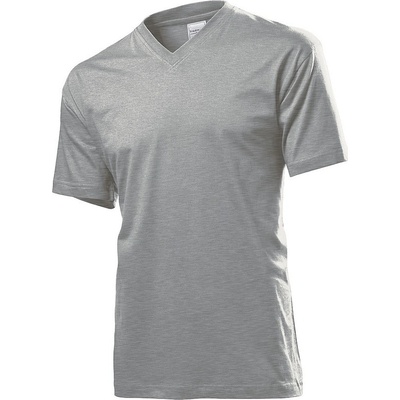 Stedman Classic V Neck tmavě šedý melír