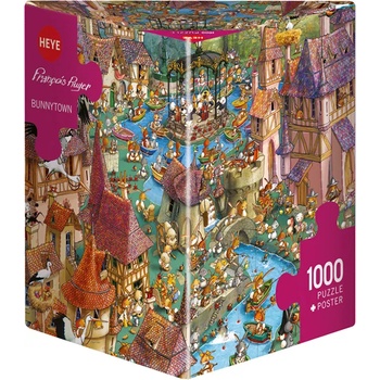 Heye Пъзел Heye от 1000 части - Заешки град, Франсоа Рюер (29496)