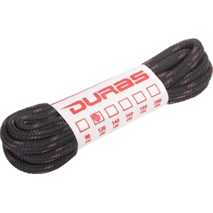 DURAS zebra multipack / Многопакет кръгли връзки за обувки - черно/кафяво 200 см (do0085)