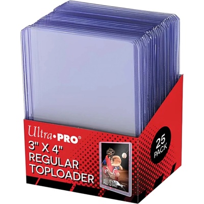 Ultra Pro Toploader 3x4 Thick Clear Regular Obaly 25 ks
