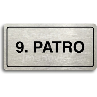 ACCEPT Piktogram 9. PATRO - stříbrná tabulka - černý tisk