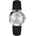 Daniel Klein DK. 6.14188-1 - дамски часовник, кварцов, 30 mm, сребрист, кристали, черна кожа