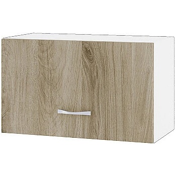 ИРИМ Горен шкаф с хоризонтална врата Сити БДА-15 бяло гладко / дъб сонома арвен 60 см