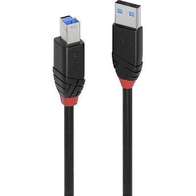 Lindy 43227 USB, USB 3.2 Gen1 (USB 3.0 / USB 3.1 Gen1) USB-A zástrčka, USB-B zástrčka, 1m, černý