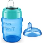 Philips Неразливаща чаша Philips Avent - 260 ml, За лесен преход, зелена (SCF553/05)