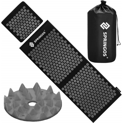 SPRINGOS Akupresurní masážní podložka s polštářkem FA0153