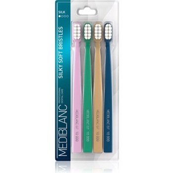 MEDIBLANC Toothbrush Silk четка за зъби с фини влакна 4 бр