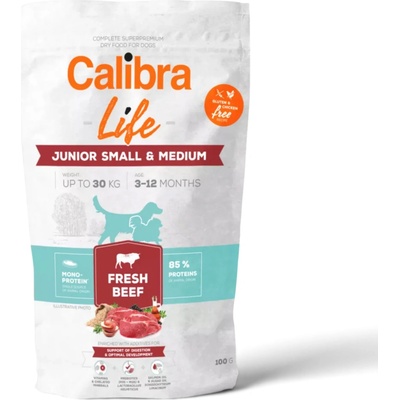 Calibra Dog Life Junior Small & Medium Fresh Beef 0,1 kg