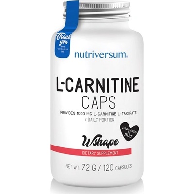 Nutriversum Wshape L- carnitine, 120 Capsules
