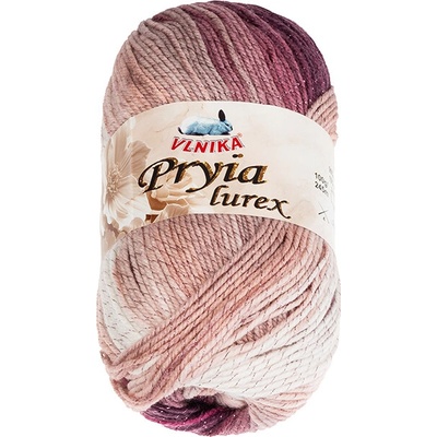 BELLATEX Příze Pryia lurex 100 g - 304 růžová, vínová