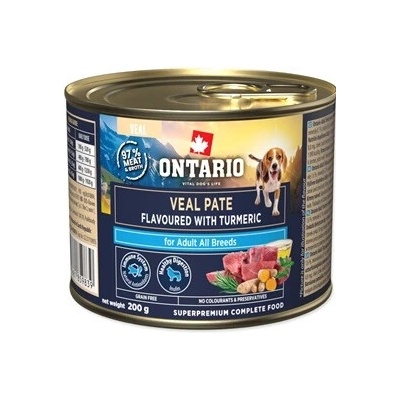 Ontario Adult telecí pate s příchutí kurkumy 6 x 200 g