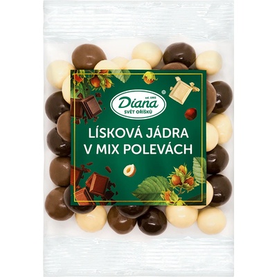 Diana Company Lieskové jadrá v mix polevách 100 g