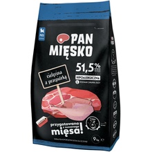 PAN MIĘSKO Telecí s křepelkou L 9 kg