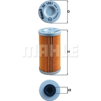 Olejový filter MAHLE ORIGINAL OX 1091 (OX1091)