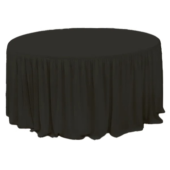 Horecano HORECANO-Драперия за маса ф180xh74cm - BLACK L5, 65m (HC-16147) (0116147)