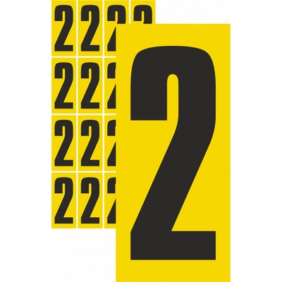 Čísla samolepicí 2 samolepící vinylová fólie velikost znaku 150 mm – Zboží Dáma