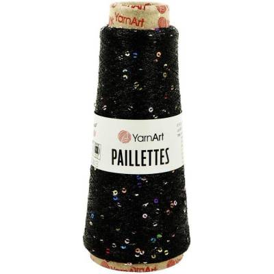YarnArt Paillettes 8010 černá
