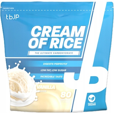 TBJP Cream of Rice Rýžová kaše bez cukru Vanilka 2 kg