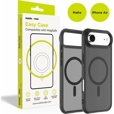 Mobile Origin Hybrid MagSafe Case Matte Black iPhone Air MO-HYBL-IP17A