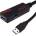 Roline Кабел USB 3.2 Gen1 A - A с повторител, M/F, 10 м, черен 12.04. 1070-5 (12.04.1070-5)