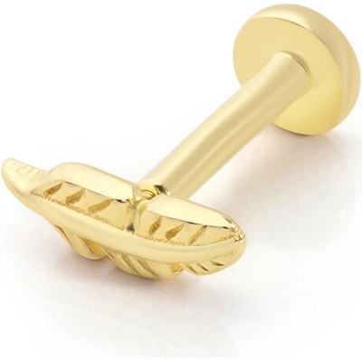 Lillian Vassago Zlatý piercing labreta pierko LLV92-GPI042LB