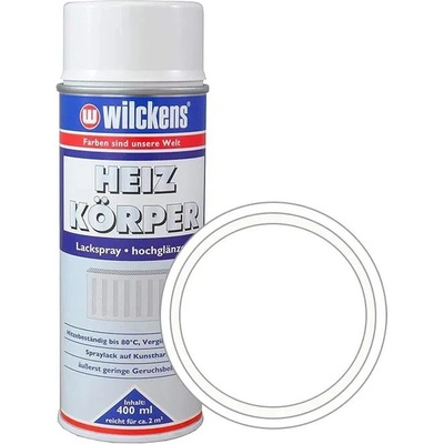 Wilckens heizkoerper farba na radiátory v spreji 400 ml biela lesklá