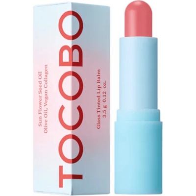 Tocobo Glass Tinted Lip Balm Lesklý balzam na pery 014 Vanilla Peach 3,5 g