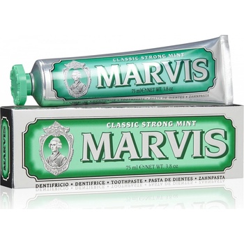 Marvis Classic Strong Mint zubní pasta bez fluoridu 75 ml