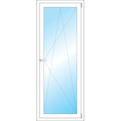 OKNA HNED Plastové okno 65x166 cm (650x1660 mm) bílé otevíravé a sklopné pravé