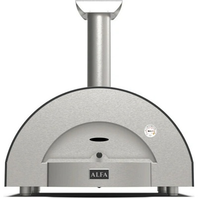 Alfa Forni Classico 2 Pizze Hybrid Schiefer Grau