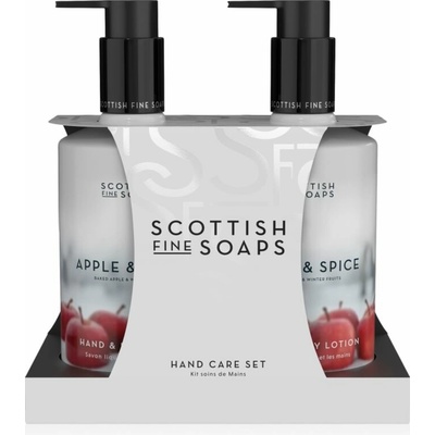 Scottish Fine Soaps Apple & Spice sprchový gel na ruce a tělo 300 ml + Scottish Fine Soaps Apple & Spice tělové mléko na ruce a tělo 300 ml kosmetická sada