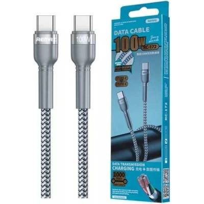 Remax RC-172 - Typ C na typ C - PD 100W 1m stříbrný