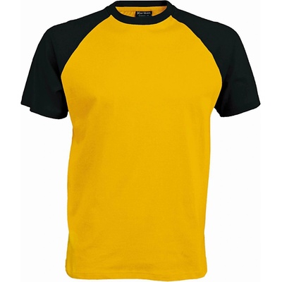 Kariban base ball k330 / Мъжка тениска - жълта/черна xxxl (20k33098313)
