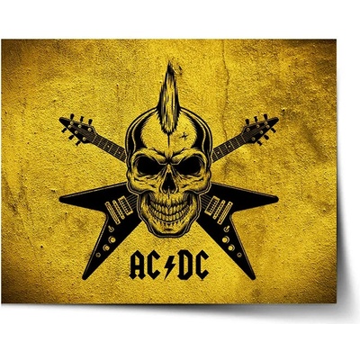 Sablio Plagát ACDC Lebka - 60x40 cm